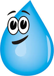 clip art of rain drop with googly eyes and smile